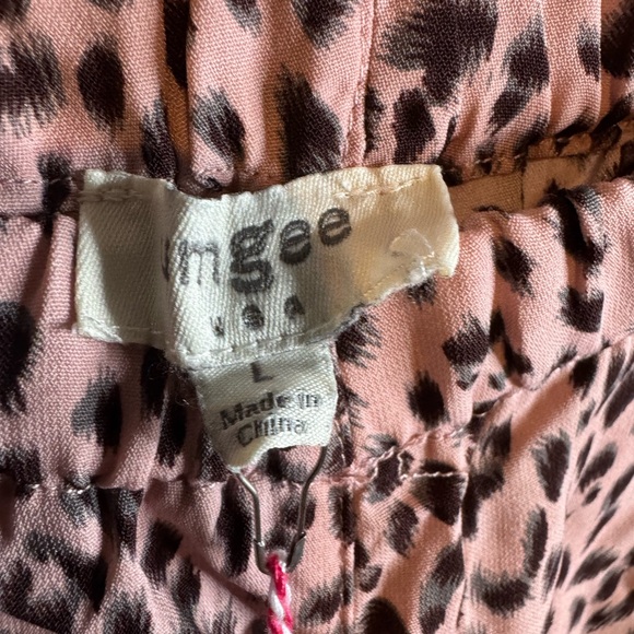 Umgee Pink Leopard Print Pants - Picture 3 of 8